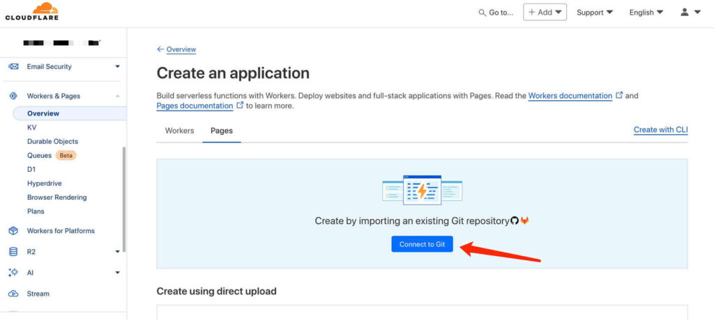 Cloudflare Pages Next.js Project deploy Step 1